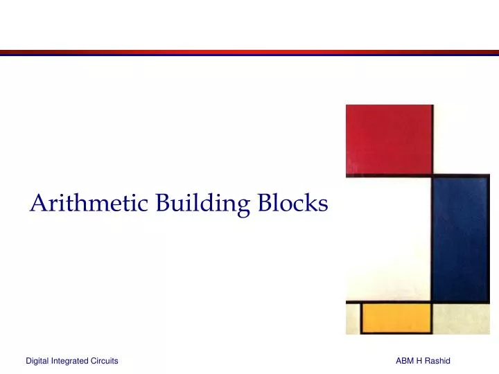 arithmetic building blocks