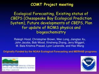 COMT Project meeting