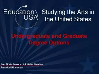 Studying the Arts in the United States