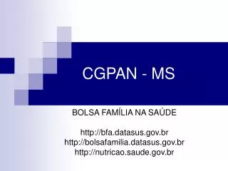 cgpan ms