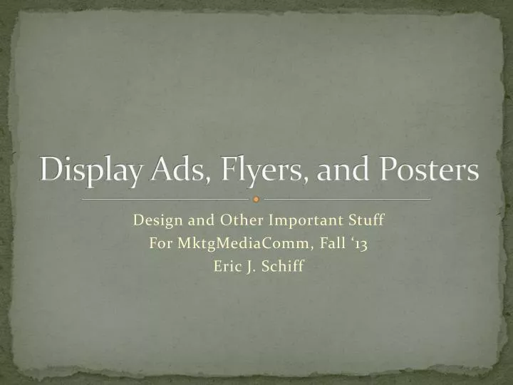 display ads flyers and posters