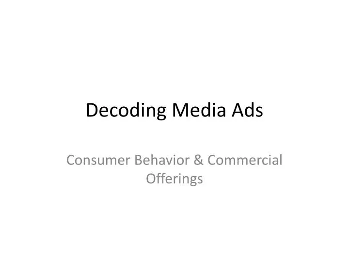 decoding media ads
