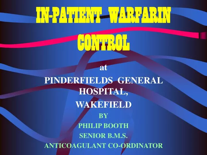 in patient warfarin control