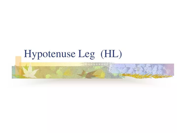 hypotenuse leg hl