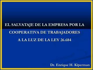 dr enrique h kiperman