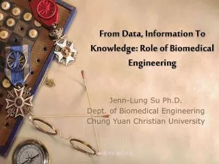from data information to knowledge role of biomedical engineering