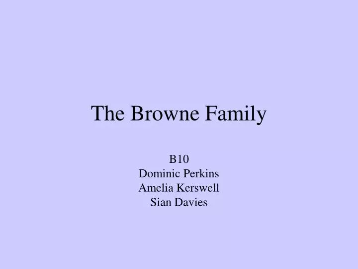 the browne family