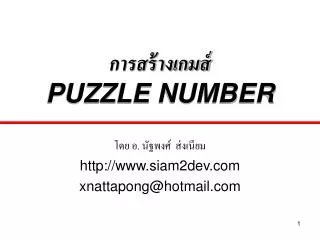 puzzle number