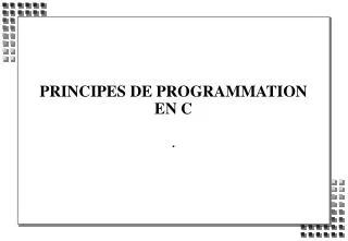 principes de programmation en c