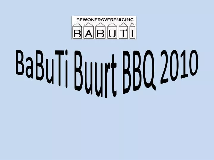 babuti buurt bbq 2010