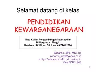 selamat datang di kelas