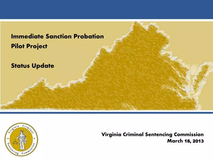 immediate sanction probation pilot project status update