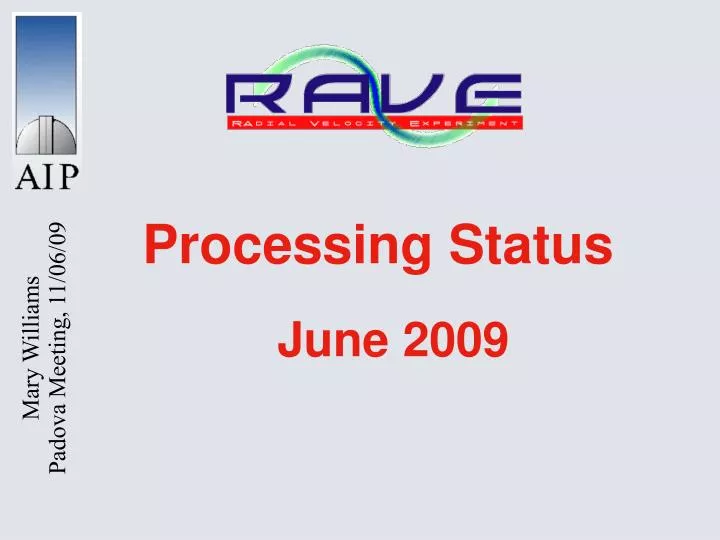 processing status