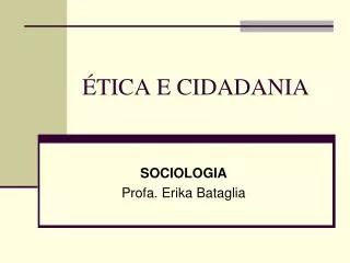 tica e cidadania
