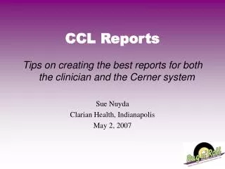 CCL Reports