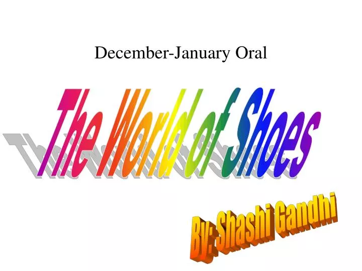 december january oral