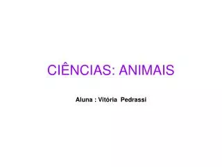 ci ncias animais