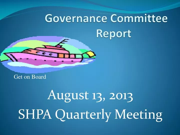 governance committee report