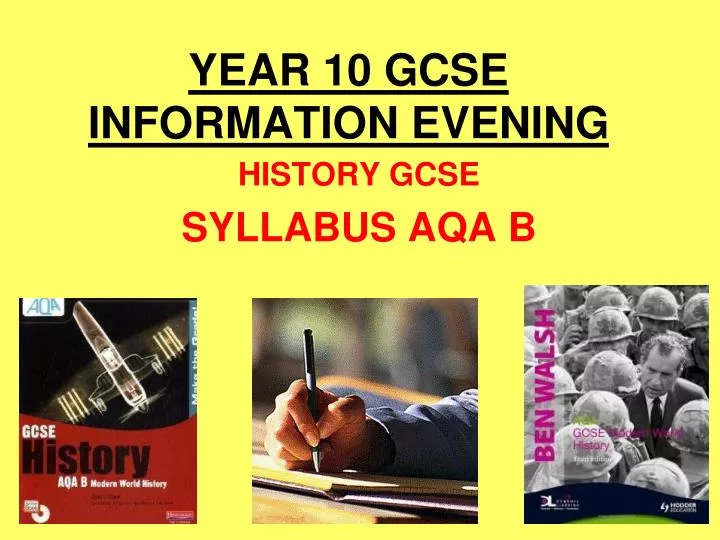 year 10 gcse information evening
