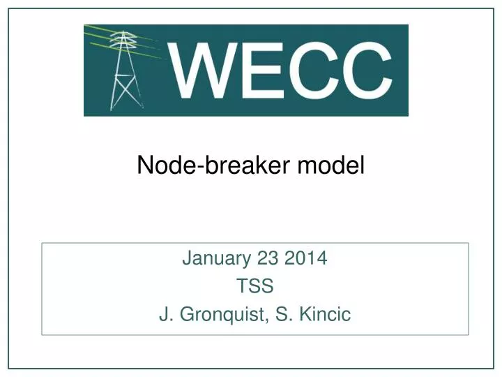node breaker model