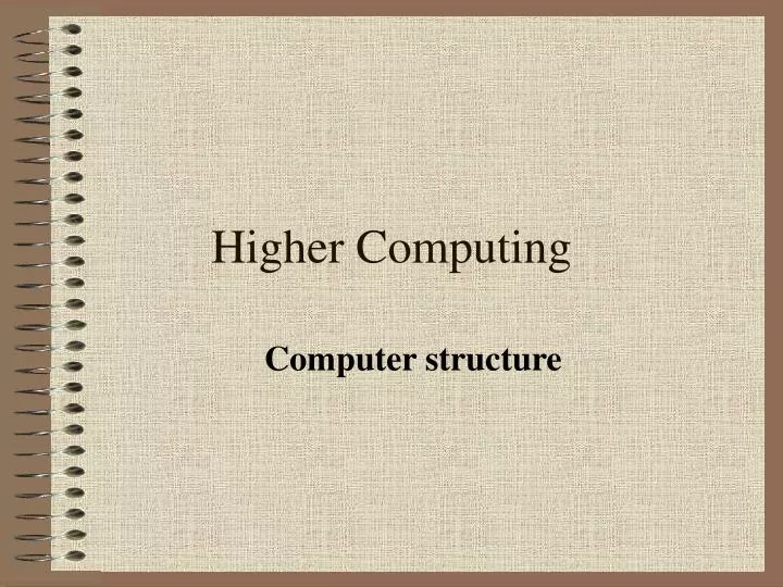 higher computing