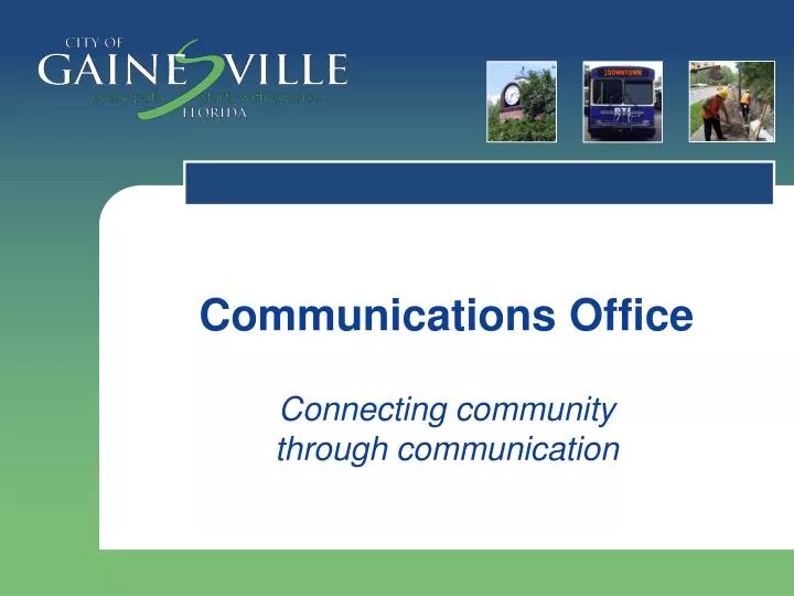 communications office connecting community through communication