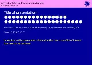 Title of presentation: ???????????????? ????????????????????