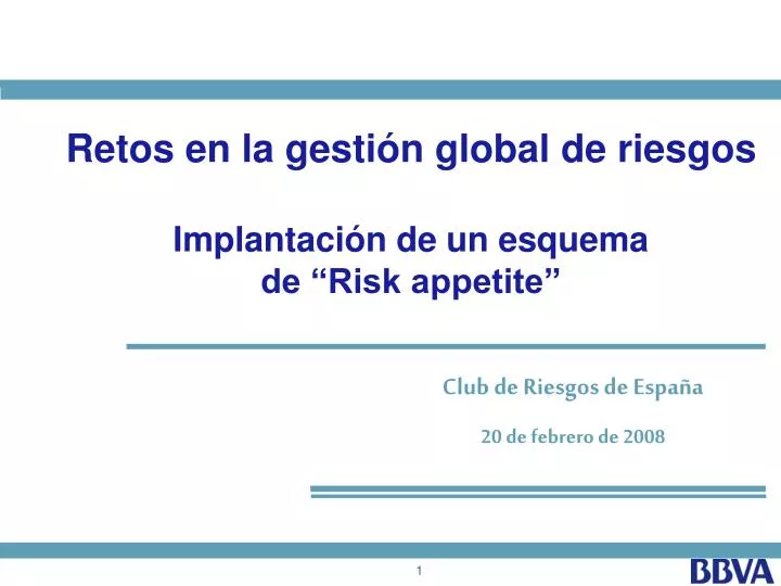 retos en la gesti n global de riesgos implantaci n de un esquema de risk appetite