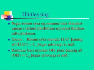 hlutleysing