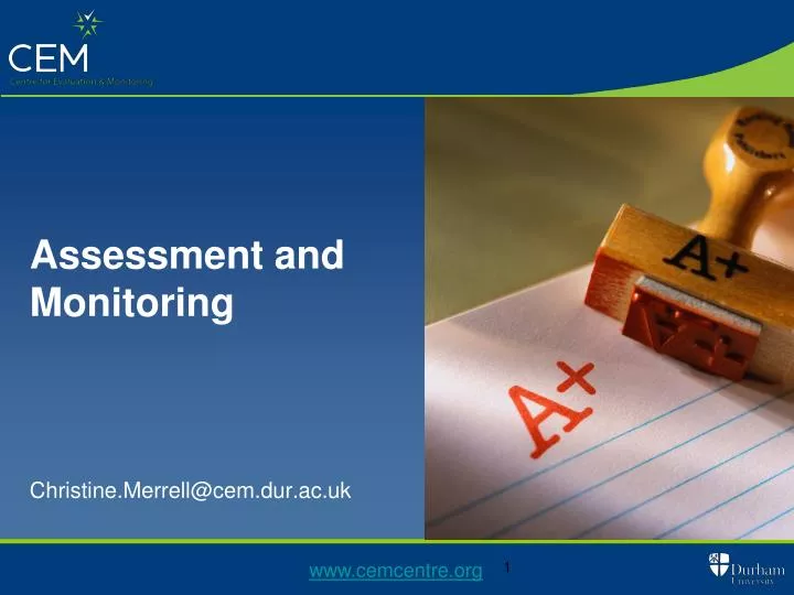 assessment and monitoring