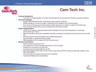 Cam-Tech Inc .