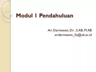 modul 1 pendahuluan