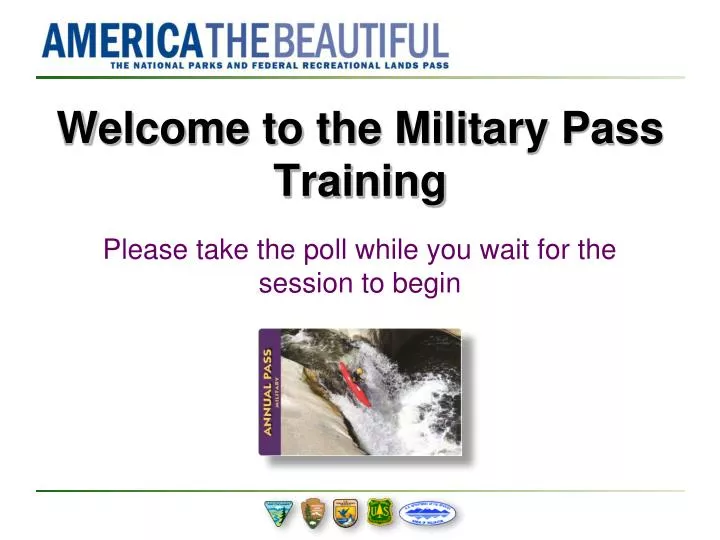 welcome to the military pass training