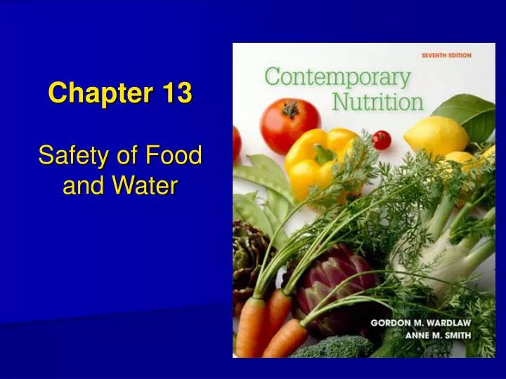 chapter 13 safety of food and water