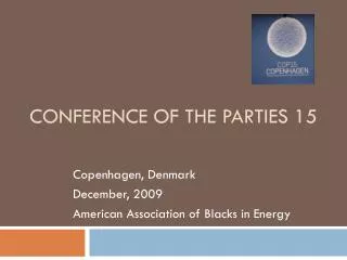 Conference of the Parties 15