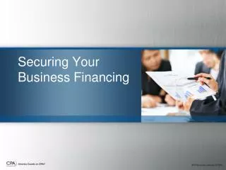 Securing Your Business Financing