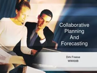 collaborative planning and forecasting