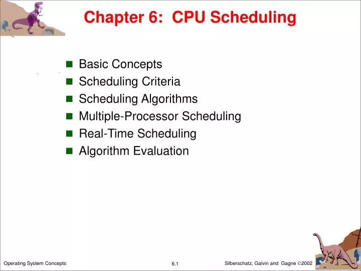 chapter 6 cpu scheduling