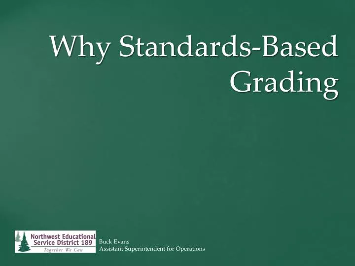 why standards based grading