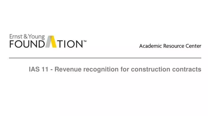 ias 11 revenue recognition for construction contracts