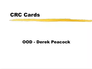 CRC Cards