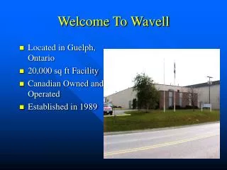 Welcome To Wavell