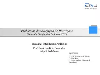 problemas de satisfa o de restri es constraint satisfaction problems csp