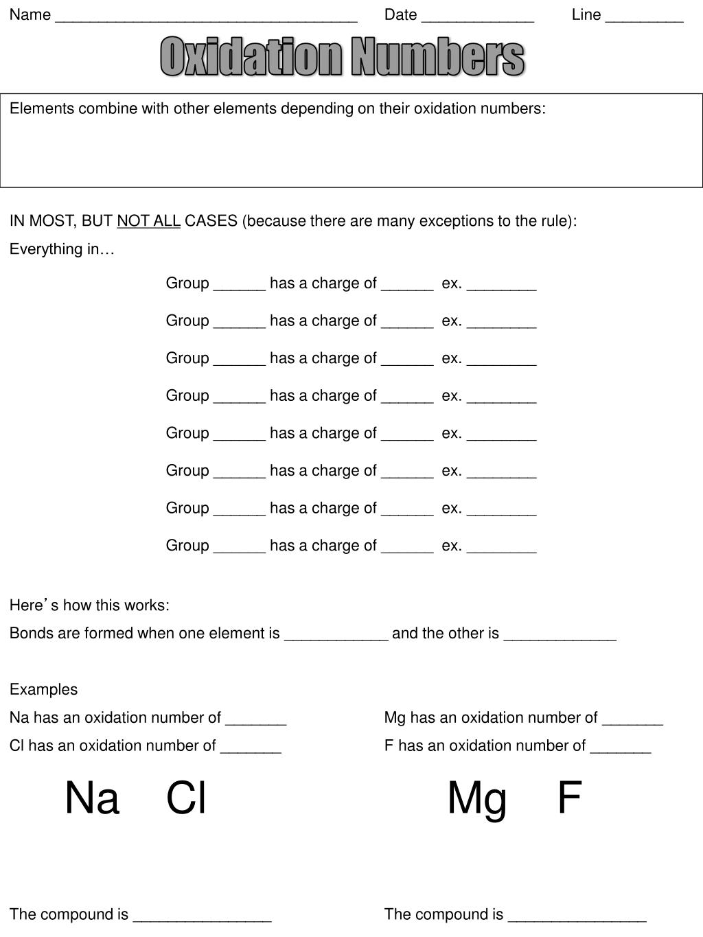 PPT - Understanding Oxidation Numbers and Ionic Compounds PowerPoint ...