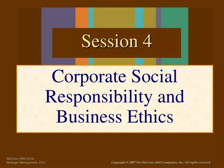 corporate social responsibility and business ethics