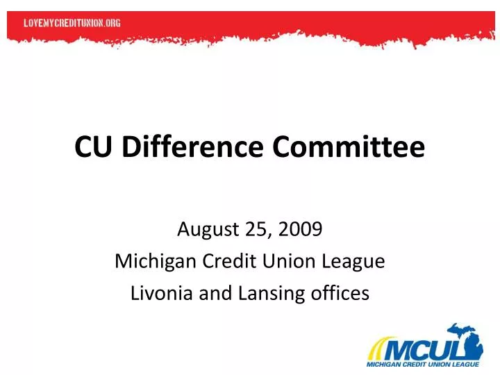 cu difference committee