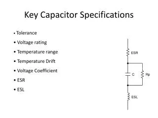 Key Capacitor Specifications