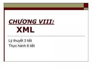 ch ng viii xml