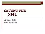 CHƯƠNG VIII: XML - slide 1