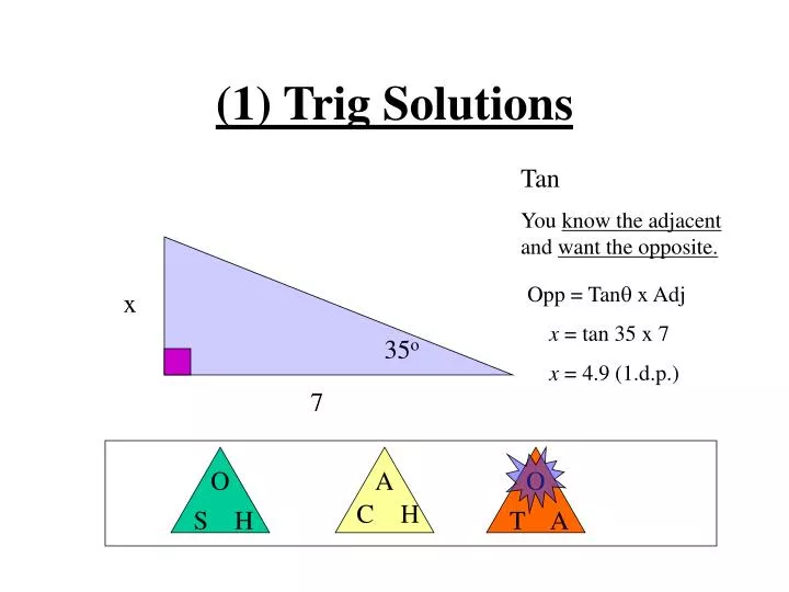 1 trig solutions